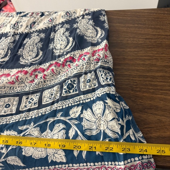 ❤️ Billabong Blue and White Boho Maxi Dress M - Picture 10 of 12